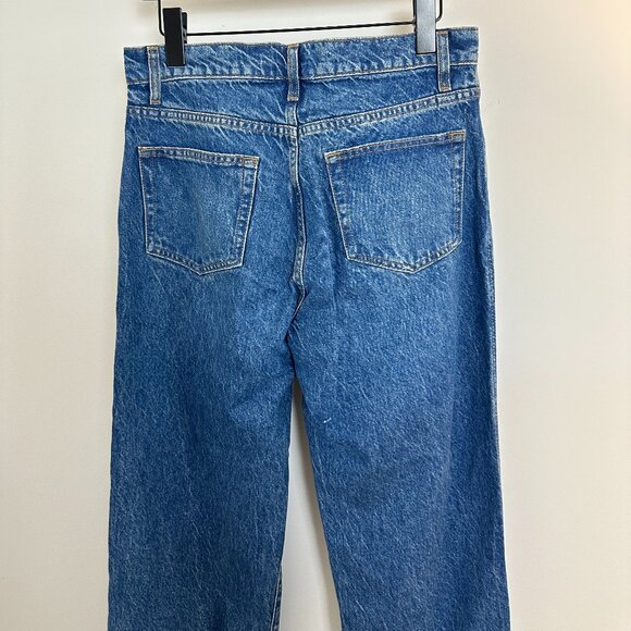 REFORMATION Val 90s Mid Rise Straight Jeans in Wash Pelican Size US 27 - Picture 8 of 13